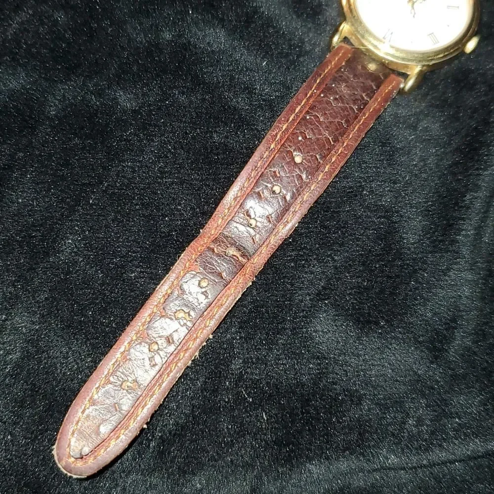 Vintage GUESS 1991 Unisex Art Deco Style Watch Roman Numerals &‎ Dots Dial